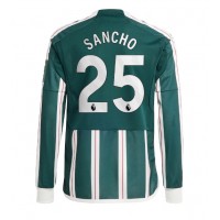Moški Nogometni dresi Manchester United Jadon Sancho #25 Gostujoči 2023-24 Dolgi Rokav